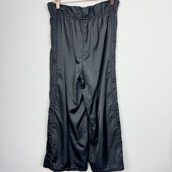 ADIDAS ORIGINALS | 7/8 Length Wide Leg Satin Look Track Pants Women’s Size Small - Picture 12 of 15